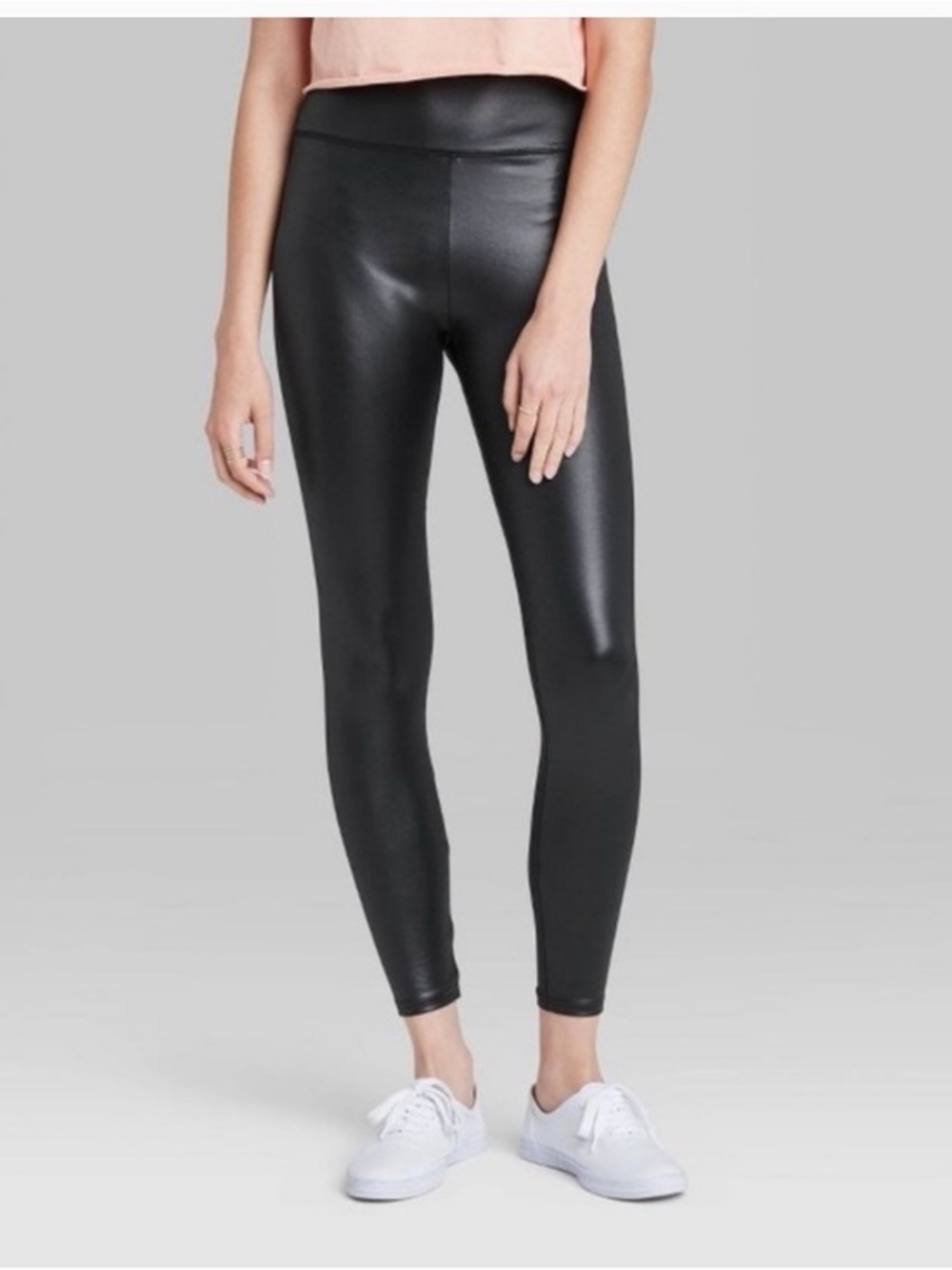 Wild Fable High-Waisted Faux Leather Leggings